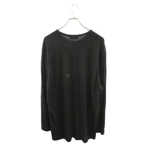 Yohji Yamamoto POUR HOMME 19ss logo wool long shirts sweater HK-T44-174