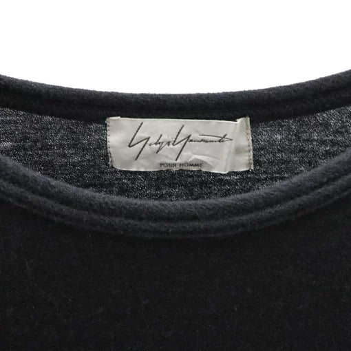 Yohji Yamamoto POUR HOMME 19ss logo wool long shirts sweater HK-T44-174