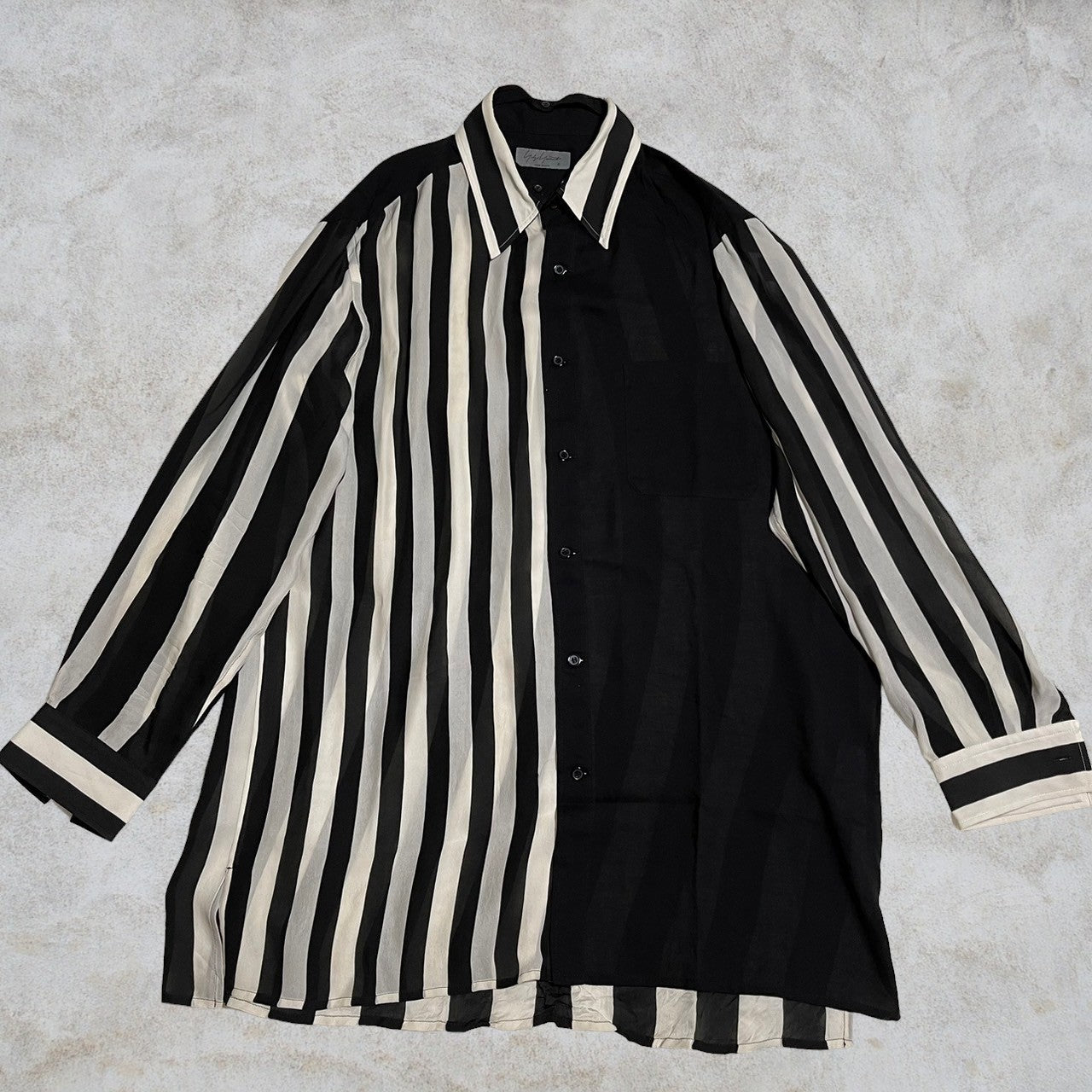 Yohji Yamamoto Pour Homme 22aw Stripe Long SLeeve Shirts HE-B95-846