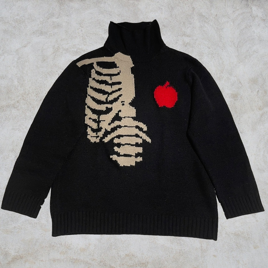 Yohji Yamamoto Pour Homme 22aw Bone Apple knit HE-K35-179