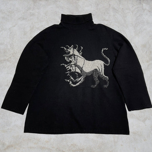 Yohji Yamamoto Black Scandal 19aw Cerberus Turtleneck  HC-K06-195