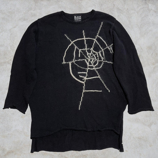 Yohji Yamamoto Black Scandal 18aw Spider Big Knit HV-K37-080